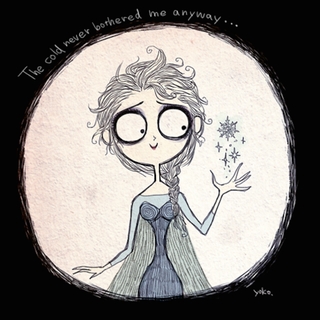 Illustration for article titled Cómo habría sido Frozen imaginada por Tim Burton